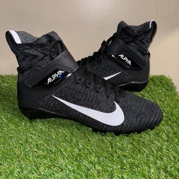 Nike Alpha Menace Elite 2 Flyknit Football Cleats CI1530-001 Men\'s Size NEW
